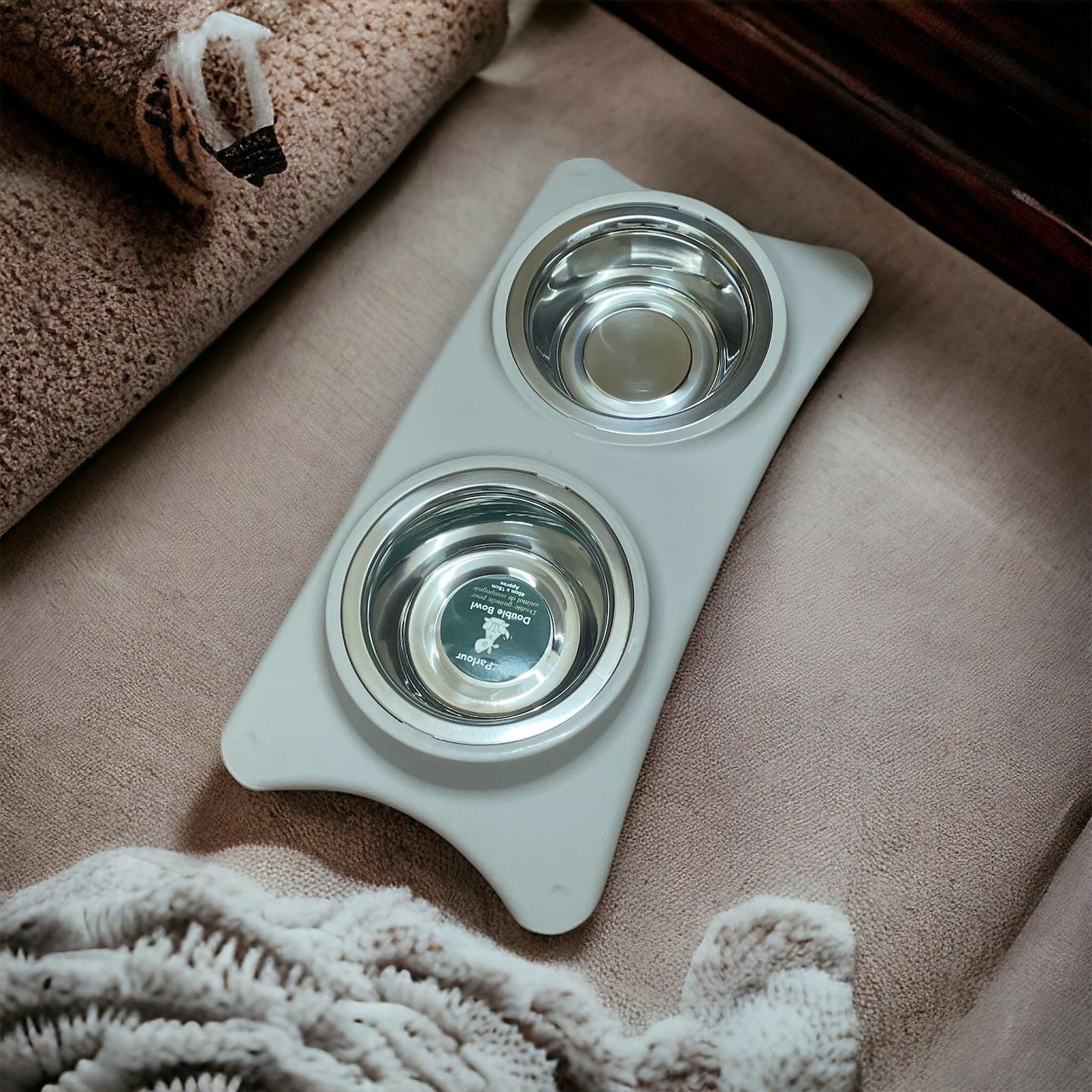 Pet Accessories - Double Pet Bowls For Dog & Cat