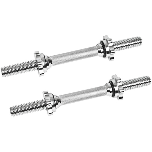 14” Spinlock Dumbbell Bars – Standard Weight Training Handles