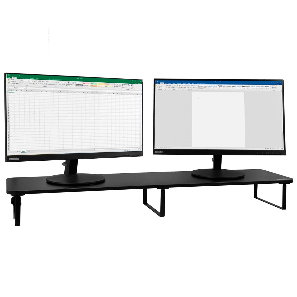 Monitor Riser Stand – Double – Dual Screen Ergonomic Riser