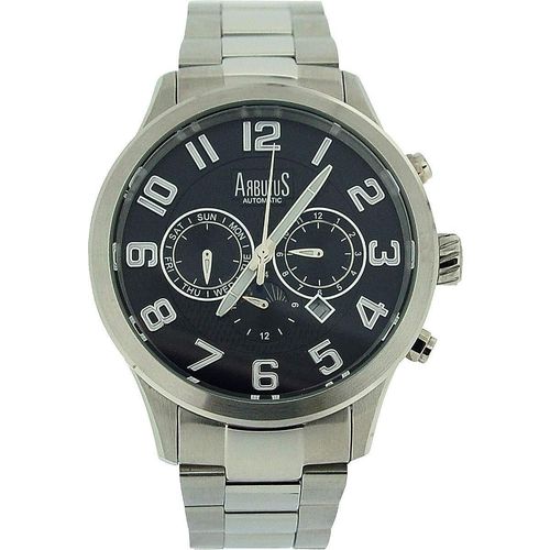 Accessories - Arbutus Mens Automatic Stainless Steel Silver Strap Watch AR505SBS