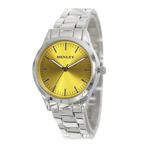 Accessories - Henley Ladies Sunray Yellow Dial & Silver Bracelet Watch H07329.9