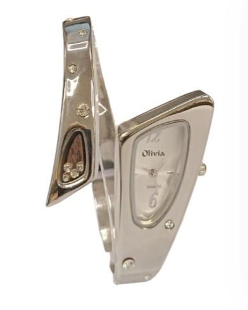 Accessories - Olivia Ladies Analogue Fashion Bling Stainless Steel Strap Watch TOC09 - CLEARANCE NEEDS RE-BATTERY