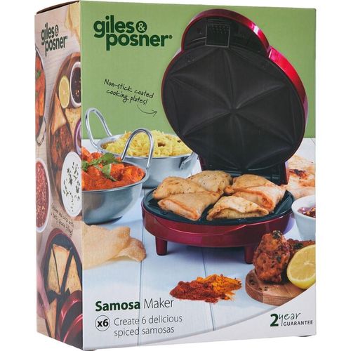 Home Goods - Giles & Posner 1000W Samosa Maker With Non-Stick Coated Cooking Plates EK3812G