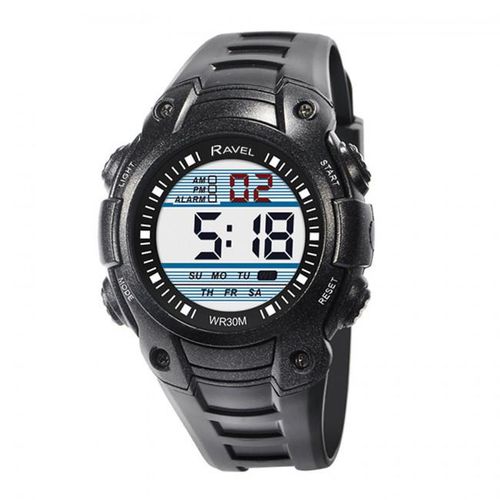 Accessories - Ravel Mens 3ATM Digital Sports Blue/Black Watch RDG.14.8
